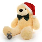 5 Feet Special Christmas Peach Plush Teddy Bear